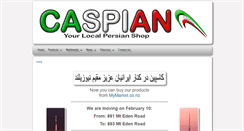 Desktop Screenshot of caspian.co.nz